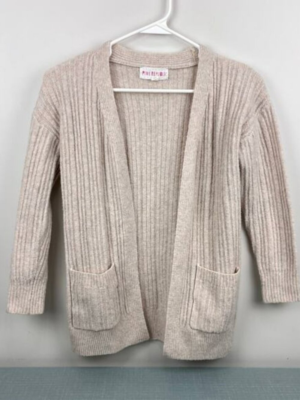 Pink Republic Girls Cream Cardigan Sweater S 7/8
